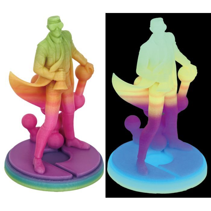 Пластик для 3D-принтера Polymaker PLA PANCHROMA GRADIENT 1,75mm 1kg SILK WATER (CA03036) изображение 5