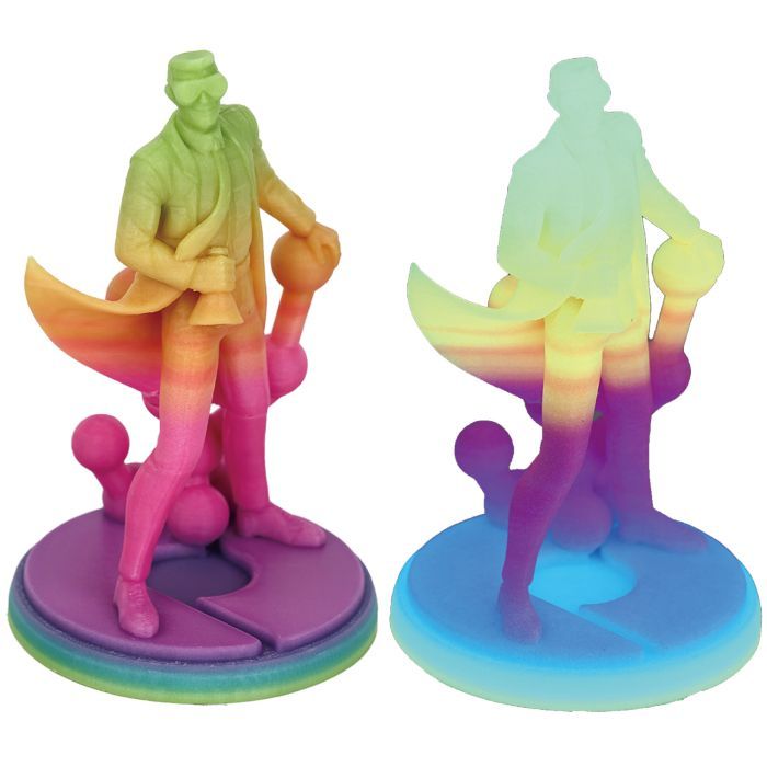 Пластик для 3D-принтера Polymaker PLA PANCHROMA GRADIENT 1,75mm 1kg SILK WATER (CA03036) изображение 6