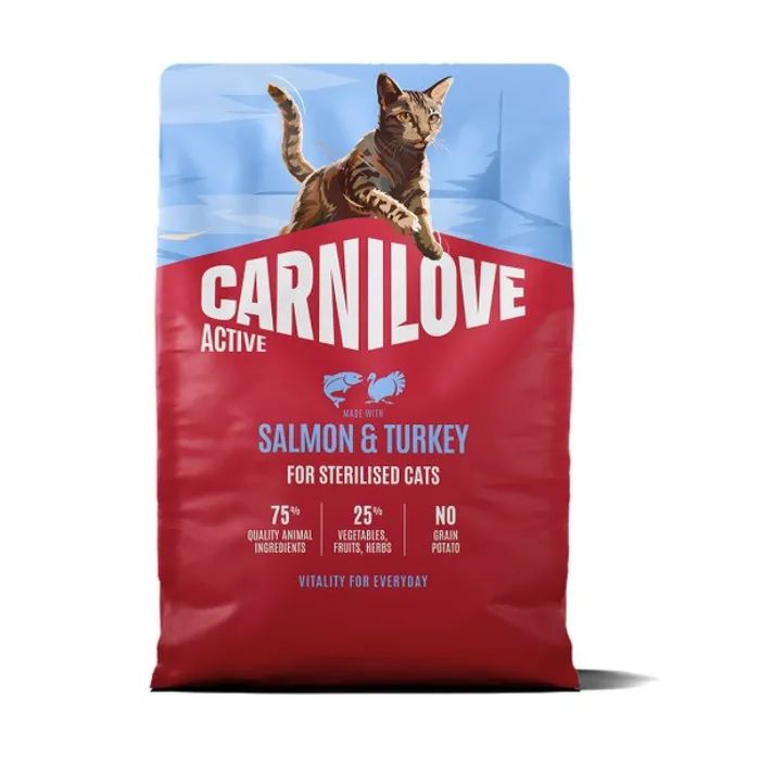 Сухий корм для кішок Carnilove Active Salmon & Turkey Sterilised 2 кг (8595602581559)