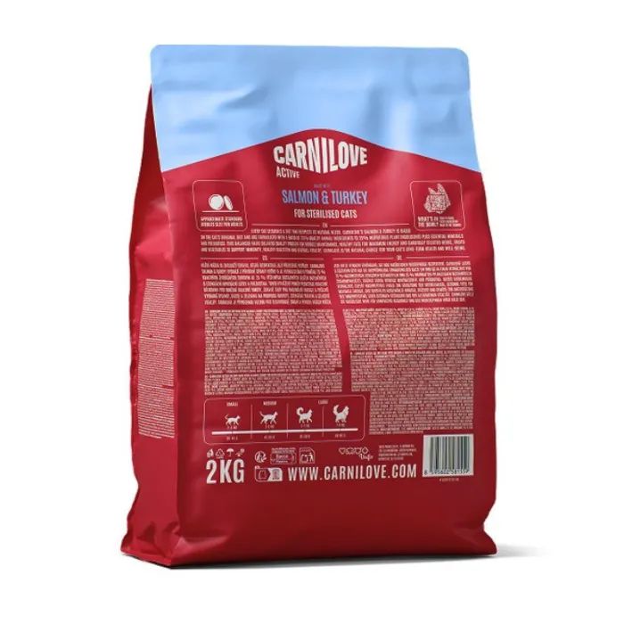 Сухий корм для кішок Carnilove Active Salmon & Turkey Sterilised 2 кг (8595602581559) зображення 2