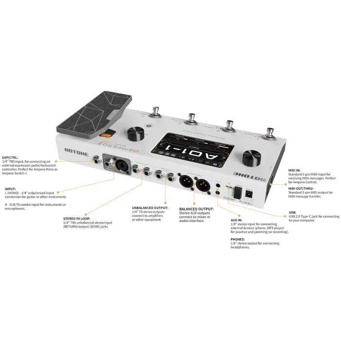 Гітарний процесор Hotone Audio Ampero II (301923) зображення 4