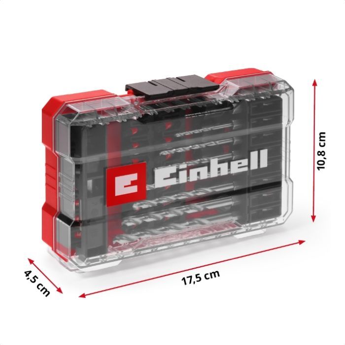Набір свердл і біт Einhell M-Case, ударні, по металу, 39шт (108773) зображення 7