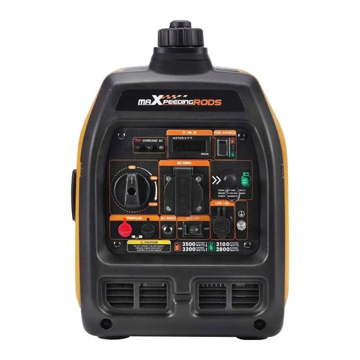 Генератор maXpeedingRODS MXR3800DF, інверторний, газ/бензин, 3.2kW, ручний старт (MXR3800DF) зображення 3
