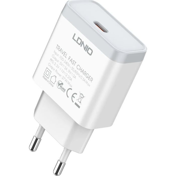 Зарядное устройство LDNIO USB-C PD27W PPS (Q122)