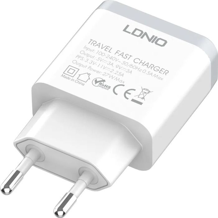 Зарядное устройство LDNIO USB-C PD27W PPS (Q122) изображение 6