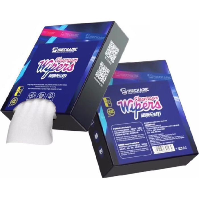 Серветки MECHANIC Repair guy 10x10cm, box 50 pcs, ultra-thin antistatic (RP10x10/50/B) зображення 2