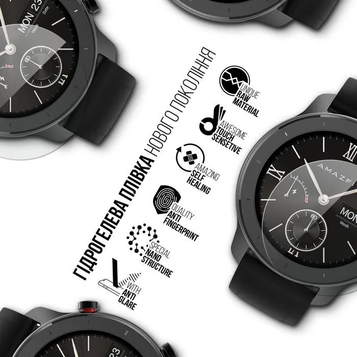 Пленка защитная Armorstandart Matte hydrogel Amazfit Watch GTR 42mm 6 pcs (ARM91982) изображение 2