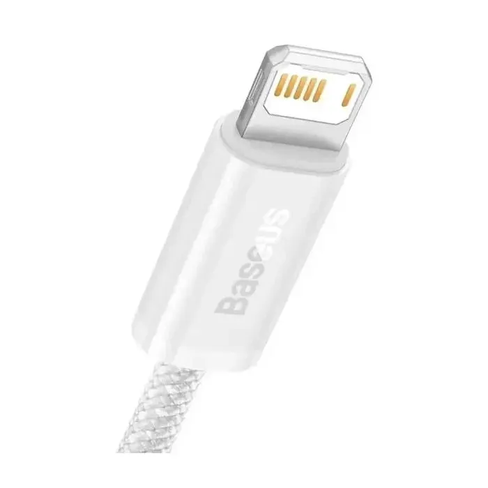 Дата кабель USB 2.0 AM to Lightning 2.0m 2.4A white Baseus (CALD000502) изображение 2