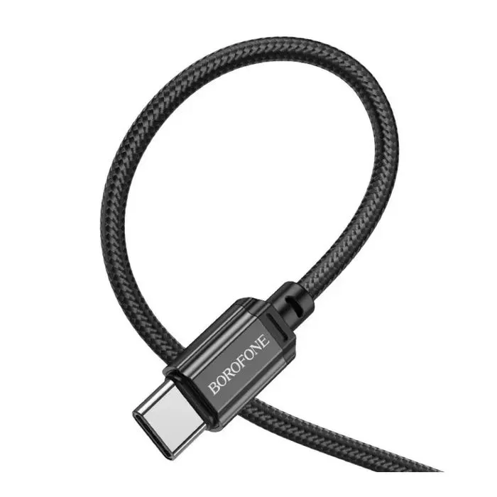 Дата кабель USB 2.0 AM to USB-C 1.0m BX87 Sharp black BOROFONE (6974443389043) изображение 2