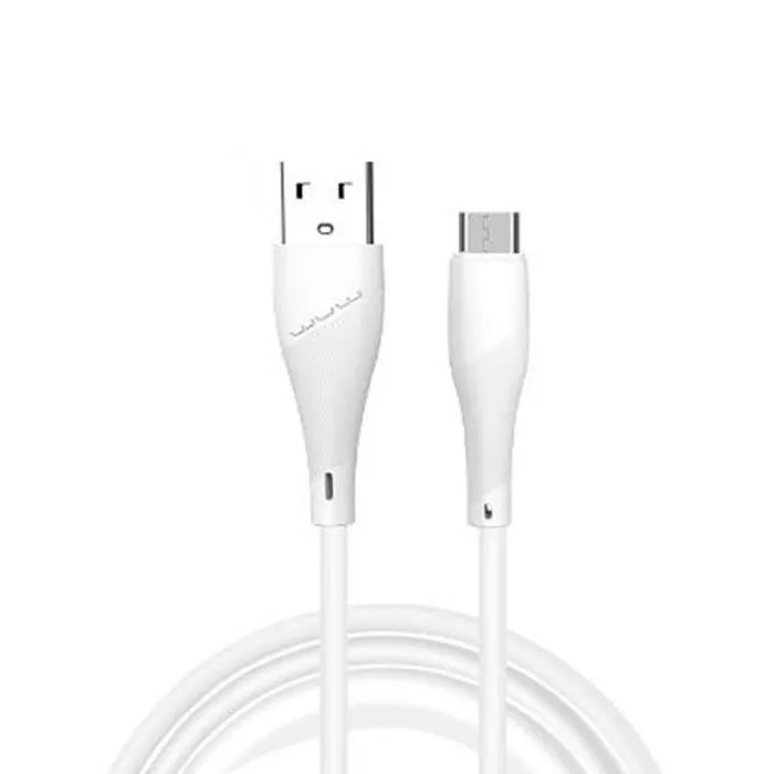 Дата кабель USB 2.0 AM to Micro 5P 1.0m 2.4A X196 white WUW (6972573335572)