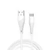 Дата кабель USB 2.0 AM to Micro 5P 1.0m 2.4A X196 white WUW (6972573335572)
