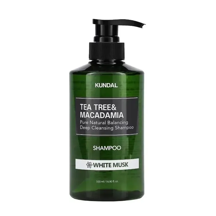Шампунь Kundal Tea Tree & Macadamia Deep Cleansing Shampoo White Musk 500 мл (8809693252800)