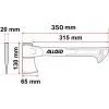 Топор Alloid Pro, ручка из фибергласа, 450г, 35см (AX-1435) изображение 5