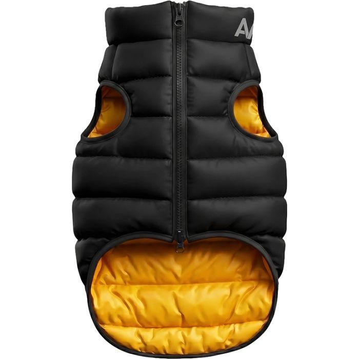 Курточка для тварин Airy Vest двостороння жовто-чорна L55 (1567) зображення 2