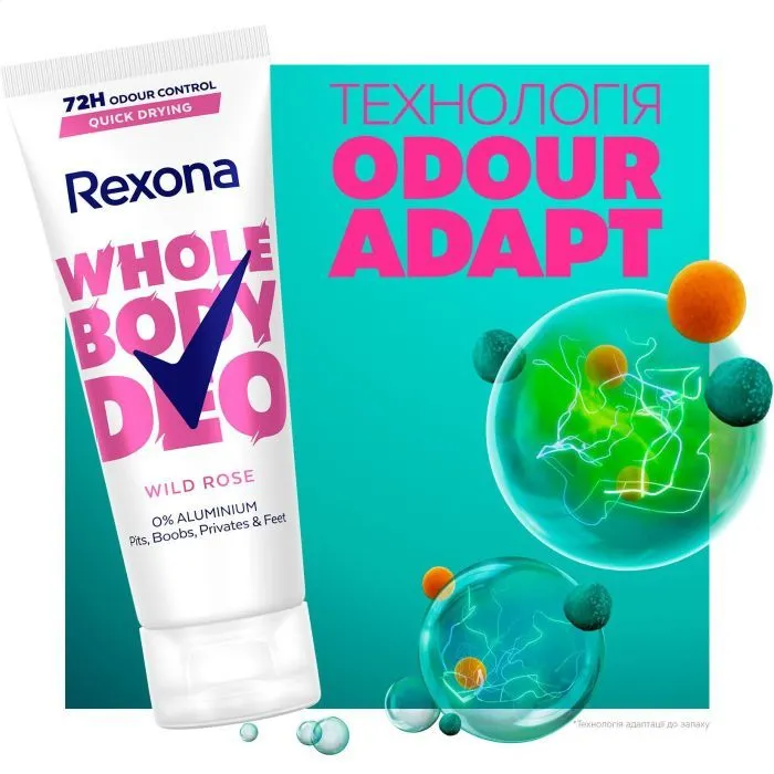 Дезодорант Rexona Крем для всего тела Дикая роза 75 мл (8720181866258) изображение 4