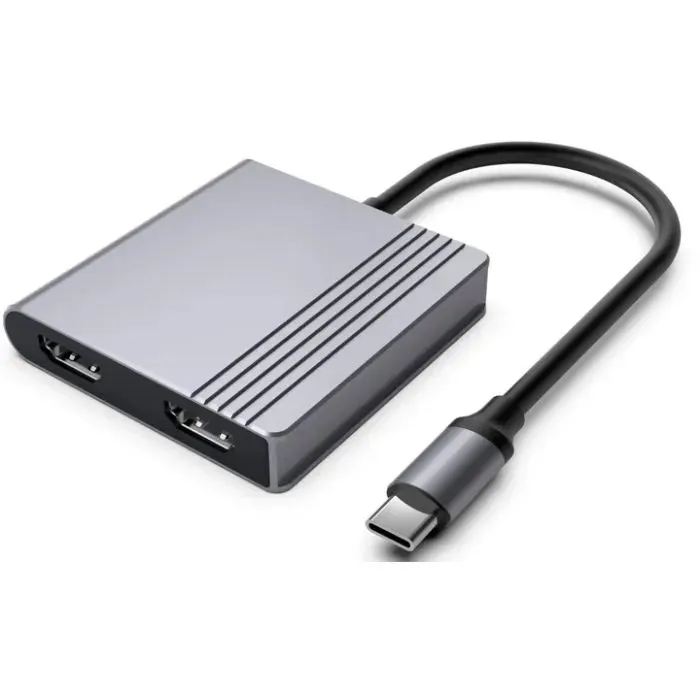 Концентратор Cablexpert USB-C 4-in-1 2xHDMI + 1xUSB 3.2 + 1xUSB-C PD 85W (A-CM-COMBO3-04) зображення 2
