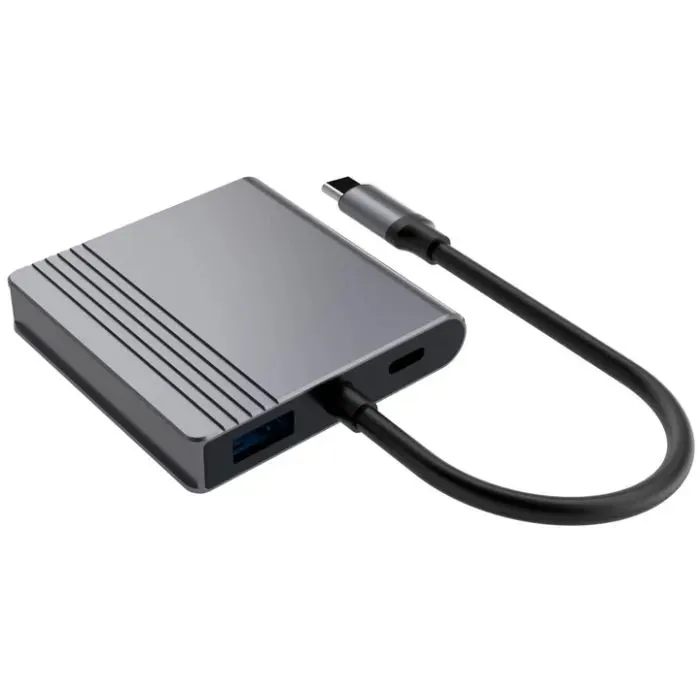 Концентратор Cablexpert USB-C 4-in-1 2xHDMI + 1xUSB 3.2 + 1xUSB-C PD 85W (A-CM-COMBO3-04) зображення 3