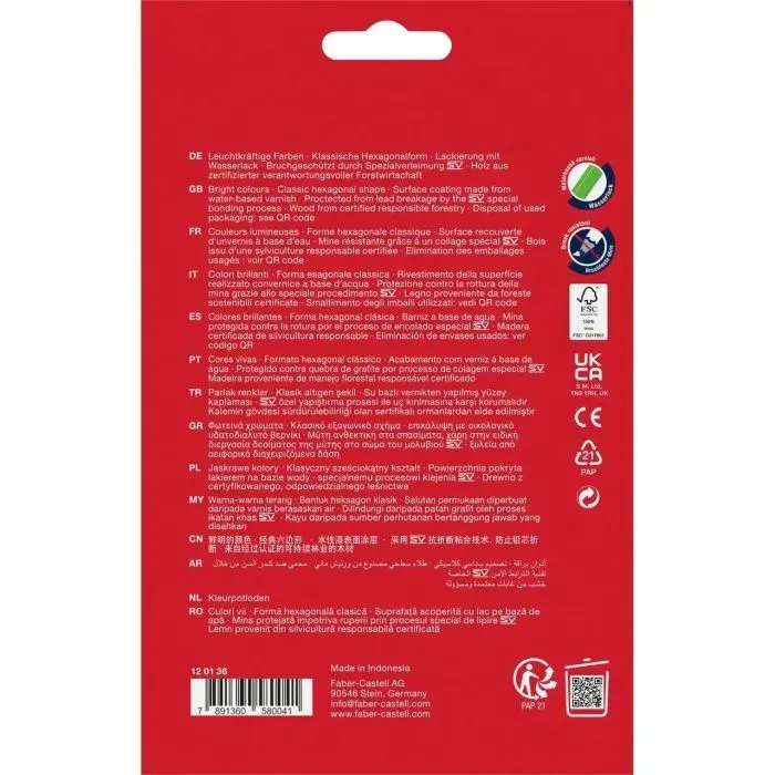 Карандаши цветные Faber-Castell Замок 36 кольорів 120136 (5516) изображение 2