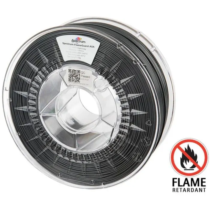 Пластик для 3D-принтера Spectrum ASA 275 FlameGuard 1.75mm 1kg Grey, Dark (81445)