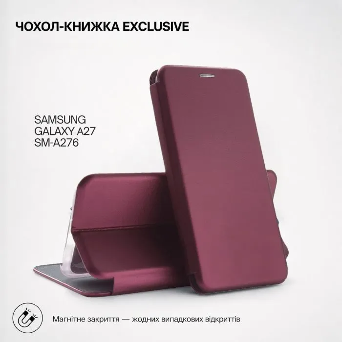 Чохол до мобільного телефона BeCover Exclusive Samsung Galaxy A27 SM-A276 Red Wine (715687)