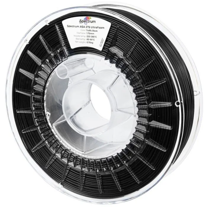 Пластик для 3D-принтера Spectrum LW-ASA UltraFoam 1.75mm 0.75kg Black,Traffic (81577)