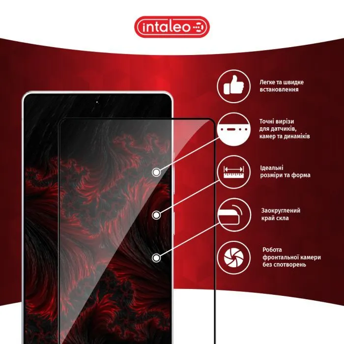 Скло захисне Intaleo Full Glue ESD Samsung S26 Ultra Black (1283126634352) зображення 3