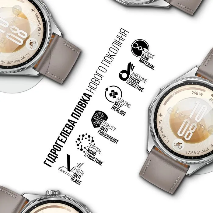 Пленка защитная Armorstandart Matte hydrogel Huawei Watch GT 7 46mm 6 pcs (ARM94035) изображение 2