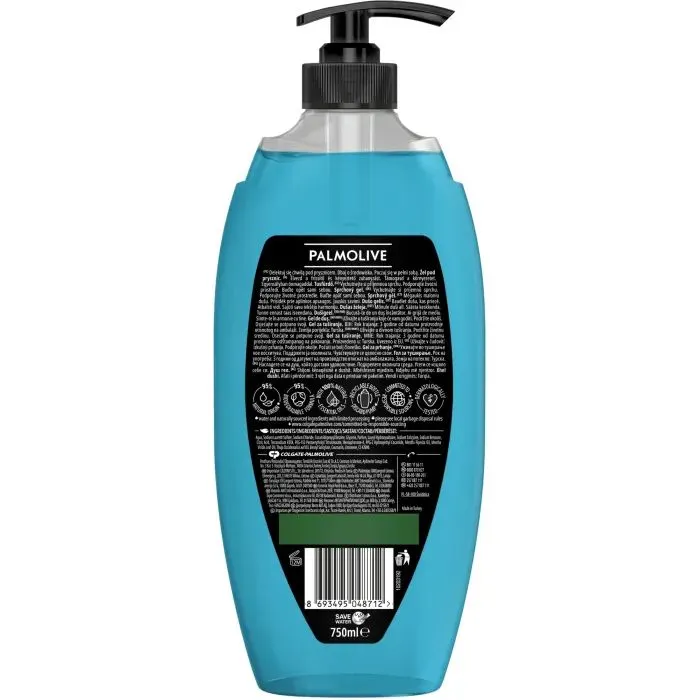 Гель для душа Palmolive Sport 3в1 750 мл (8718951749924) изображение 3