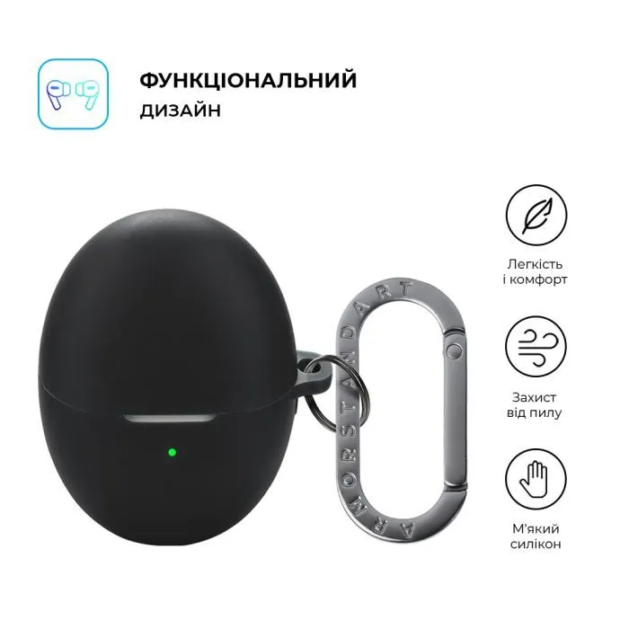 Чехол для наушников Armorstandart Hang Case For Huawei FreeBuds 6 Black (ARM86142) изображение 2