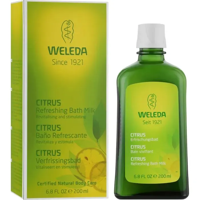 Піна для ванн Weleda Citrus Refreshing Bath Milk 200 мл (4001638098243) зображення 2