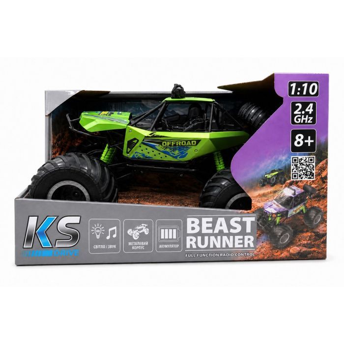 Радіокерована іграшка KS Drive Автомобіль Beast Runner бузковий (10002-1102)