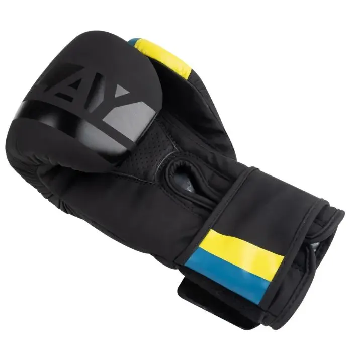 Боксерські рукавички PowerPlay 3021 Ukraine Чорні 10 унцій (PP_3021_10oz_Black) зображення 5