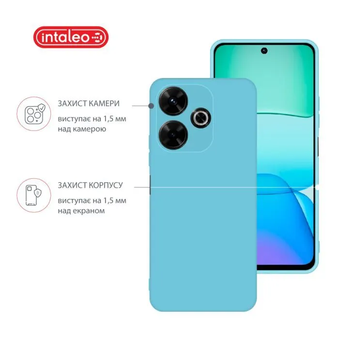 Чохол до мобільного телефона Intaleo Silicone Xiaomi Redmi 13 Light Blue (1283126600685) зображення 3