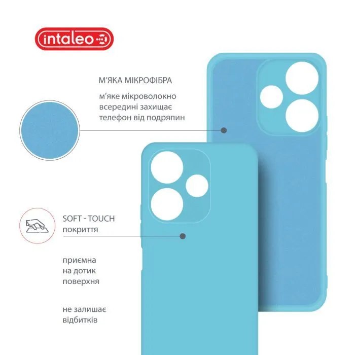 Чохол до мобільного телефона Intaleo Silicone Xiaomi Redmi 13 Light Blue (1283126600685) зображення 5