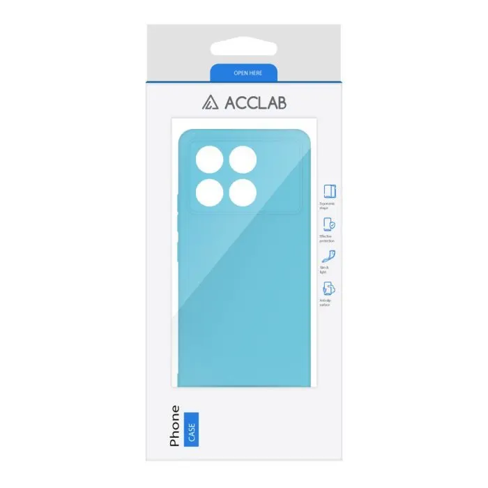 Чохол до мобільного телефона ACCLAB Silicone Poco X6 Pro Light Blue (1283126602207) зображення 2