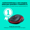 Мишка Logitech M185 red (910-002240) зображення 2