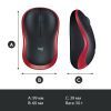 Мышка Logitech M185 red (910-002240) изображение 9