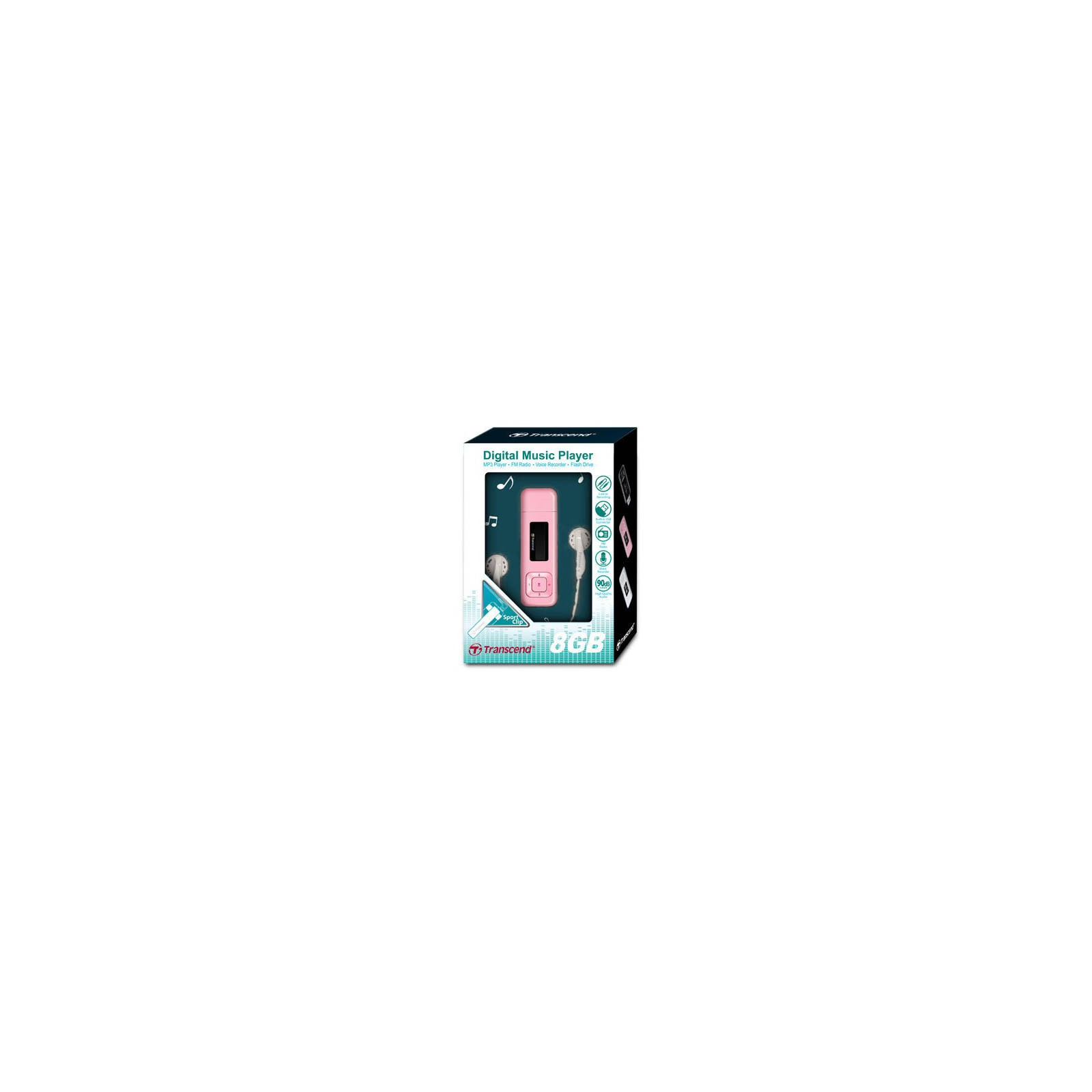 MP3 плеєр Transcend T.sonic 330 8GB Pink (TS8GMP330P) зображення 2