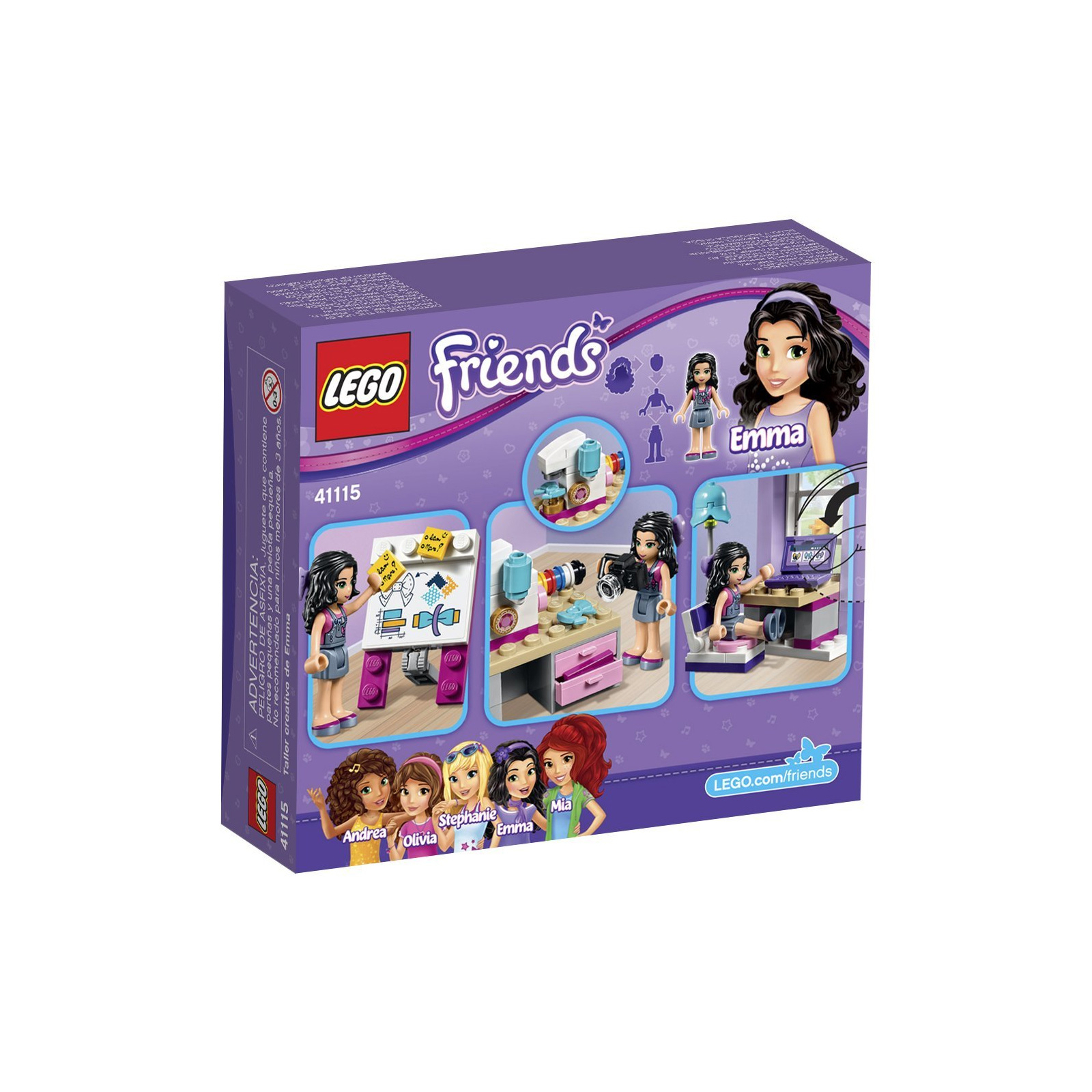 Конструктор LEGO Friends Творческая мастерская Эммы (41115) изображение 12