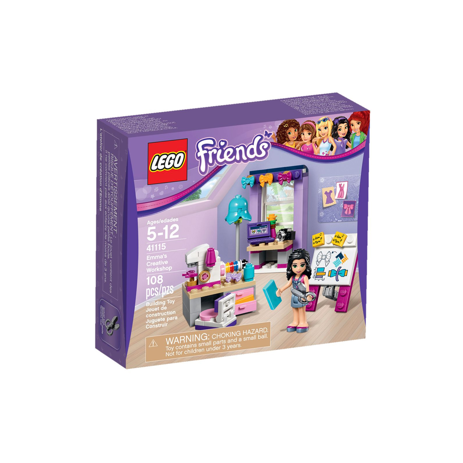 Конструктор LEGO Friends Творческая мастерская Эммы (41115)