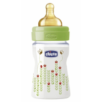 Бутылочка для кормления Chicco Well-Being 150 мл с латексной соской 0 мес+ (70750.00.04)