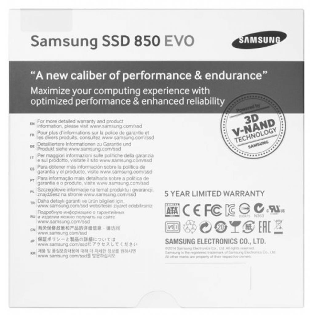 Накопитель SSD 2.5" 500GB Samsung (MZ-75E500BW) изображение 8