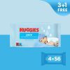 Дитячі вологі серветки Huggies Pure 56 х 4 шт (5029053550121) зображення 2