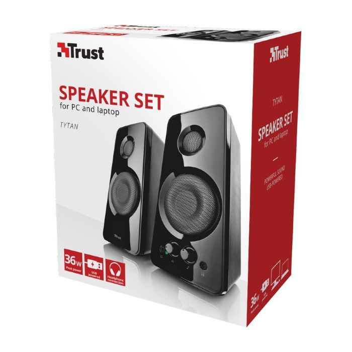 Акустическая система Trust Tytan 2.0 Speaker Set. Black (21560) изображение 5