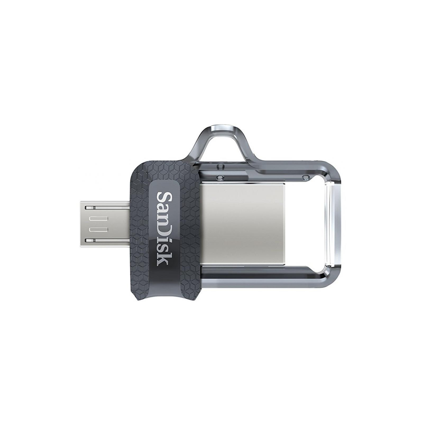 USB флеш накопитель SanDisk 16GB Ultra Dual Black USB 3.0 OTG (SDDD3-016G-G46) изображение 2