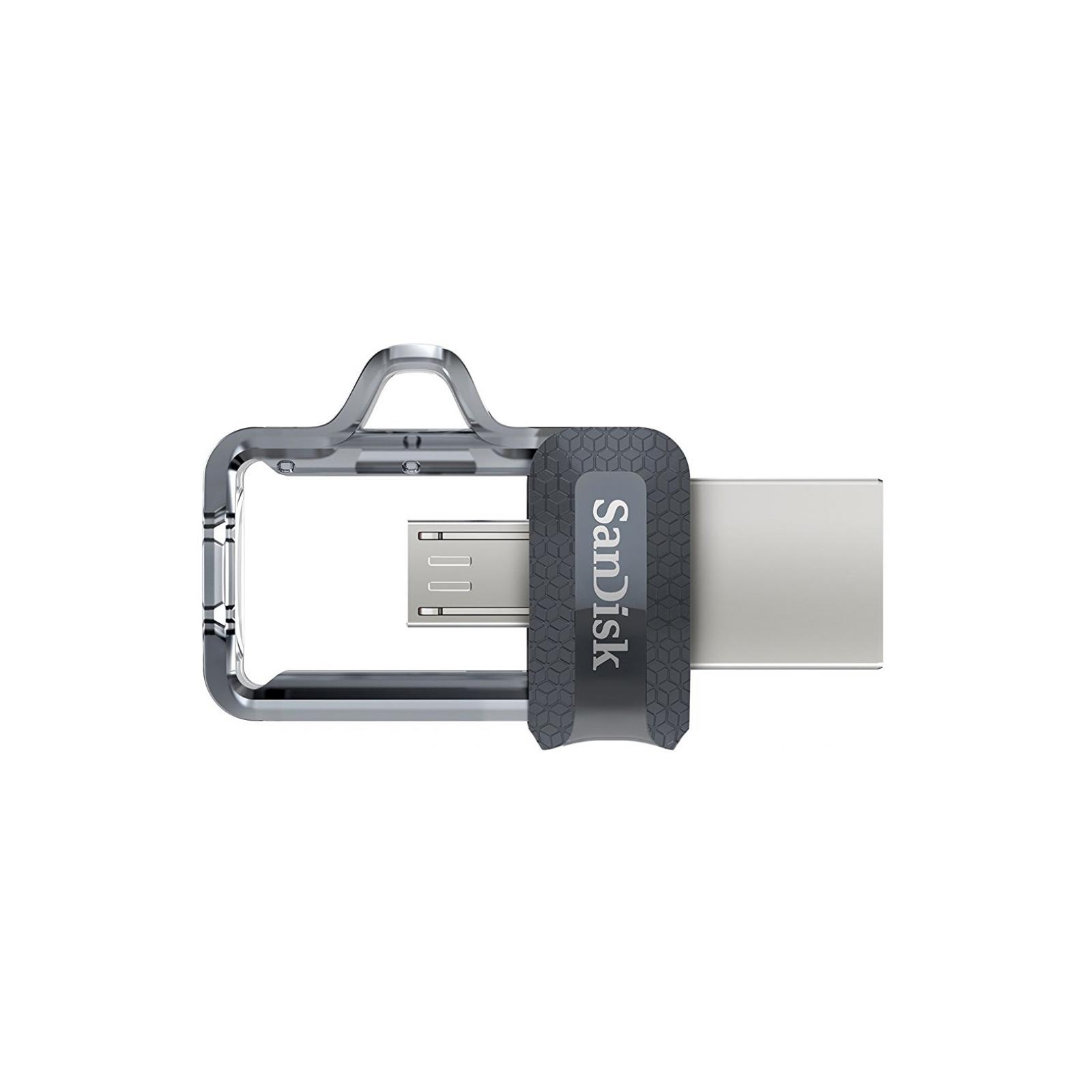 USB флеш накопитель SanDisk 16GB Ultra Dual Black USB 3.0 OTG (SDDD3-016G-G46) изображение 3