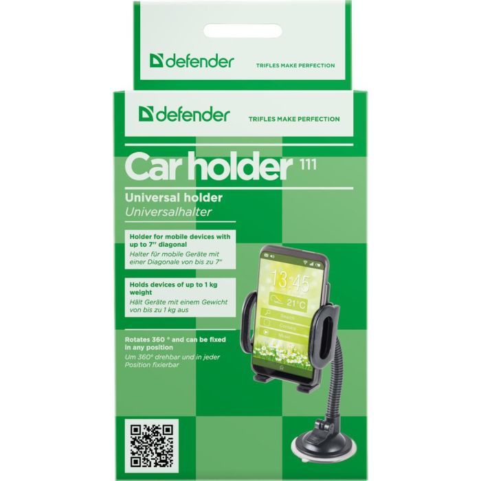 Универсальный автодержатель Defender Car holder 111 for mobile devices (29111) изображение 3