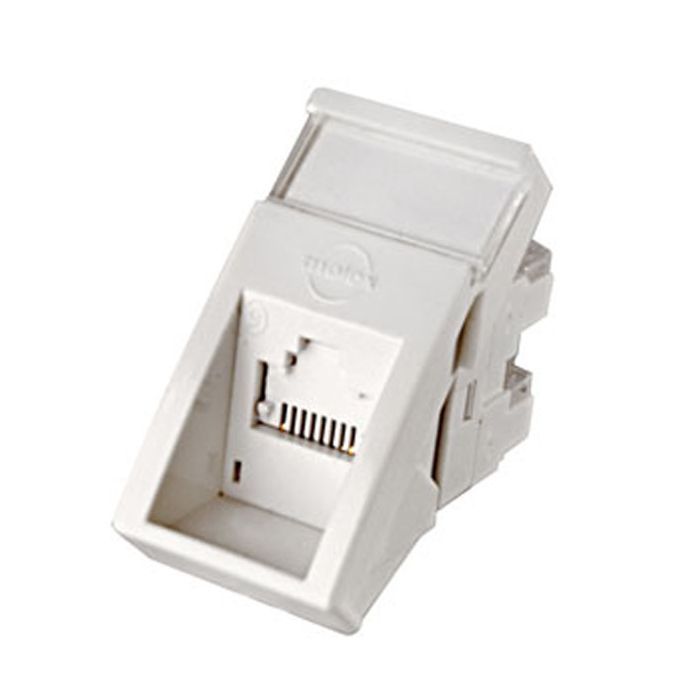 Модуль Keystone RJ45 UTP кат. 6, 22.5x45, угловой Molex (MLG-00021-02)