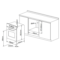 Духовой шкаф Pyramida F 42 M BL изображение 2