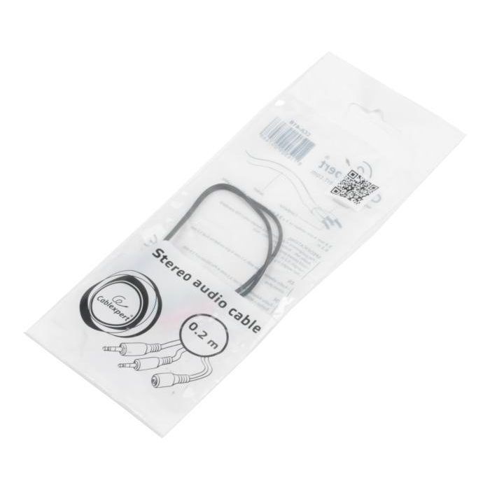 Кабель мультимедийный Jack 3.5mm female 4-pin to 2x Jack 3.5mm male 0.2m Cablexpert (CCA-418) изображение 4